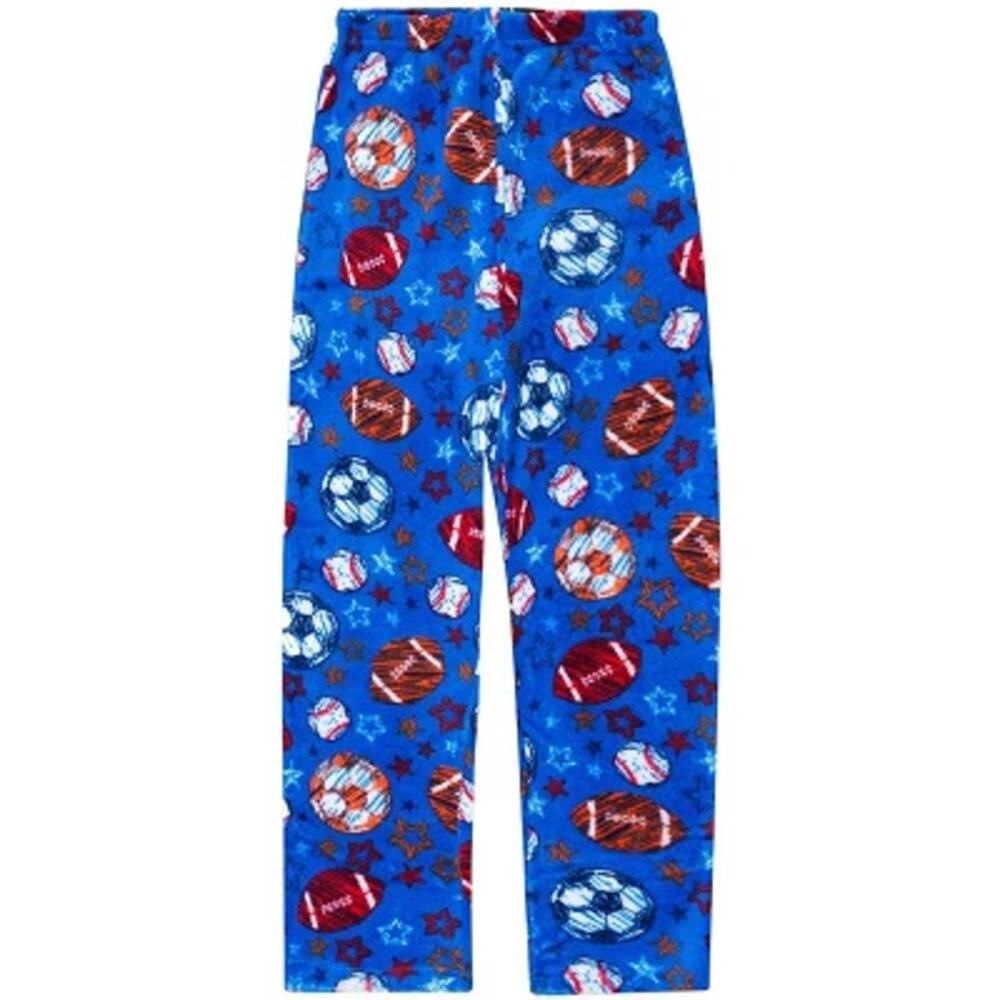 Prince of Sleep Boys' Plush Fleece Pajama Pants - Warm and Cozy Sleepwear Size 8